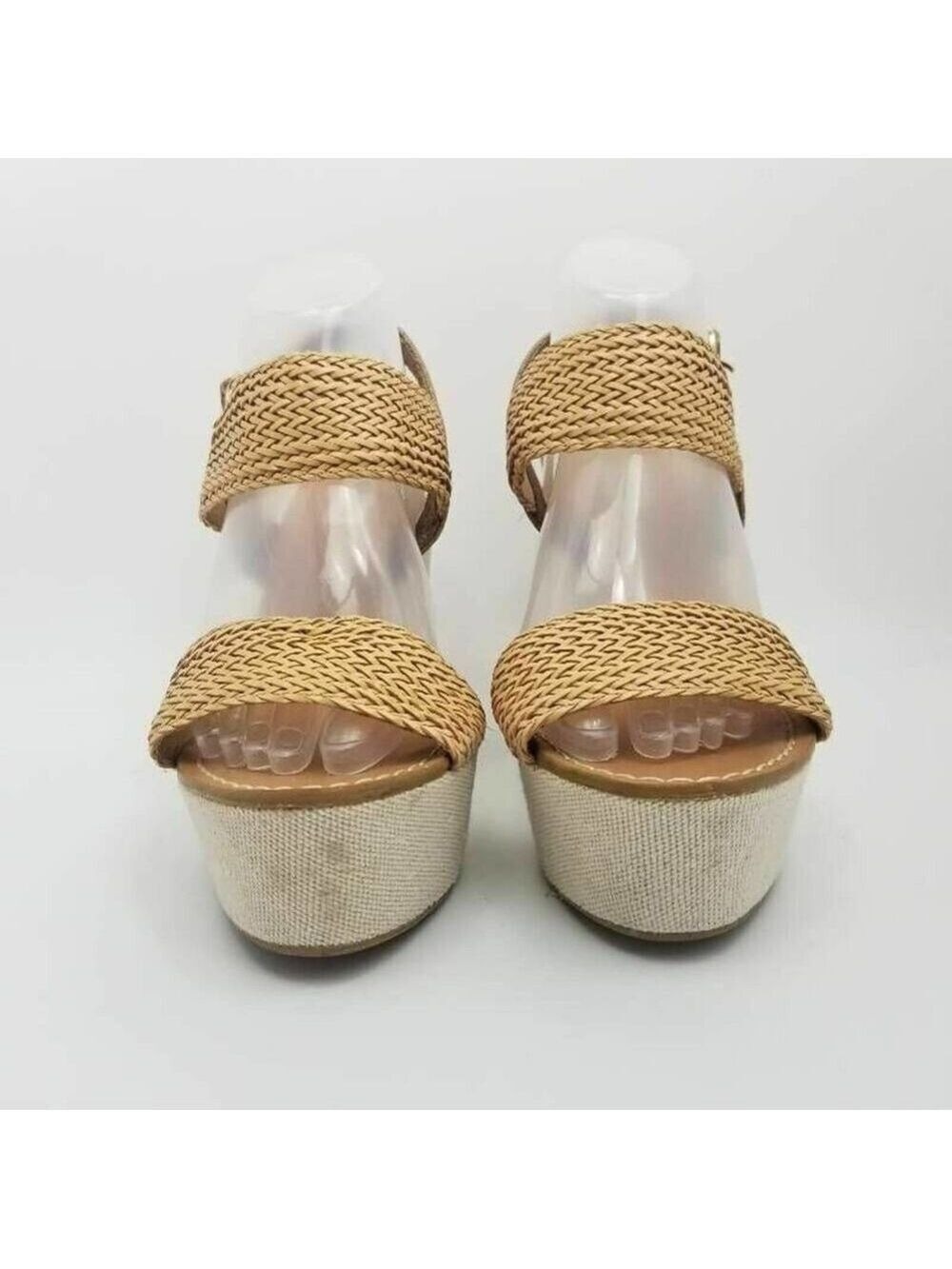 Steve Madden Engel Womens Woven Slingback Platform Wedge Heel Sandal Size 9.5 M - Picture 7 of 12